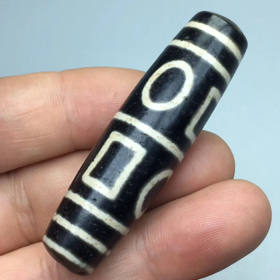 Натуральные тибетские старые бусины дзи с 2 глазами подвеска ожерелье