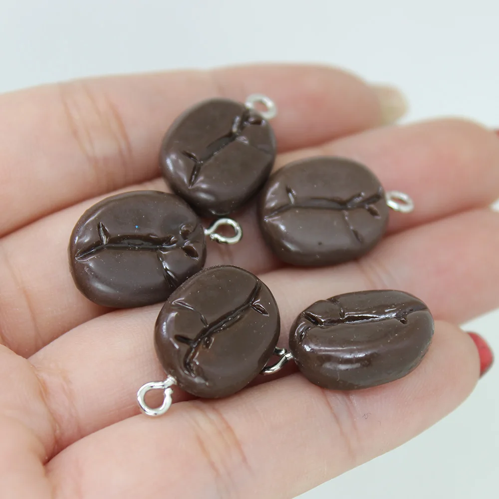 Yamily 15 шт./19*12 мм Искусственные серьги из смолы с плоским основанием в виде