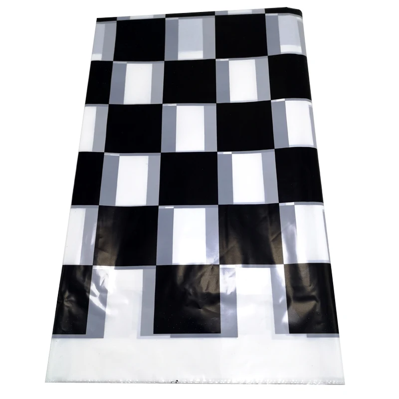 1 шт./упак. Happy День рождения Дети сувениры украсить черный белый цвет решетки