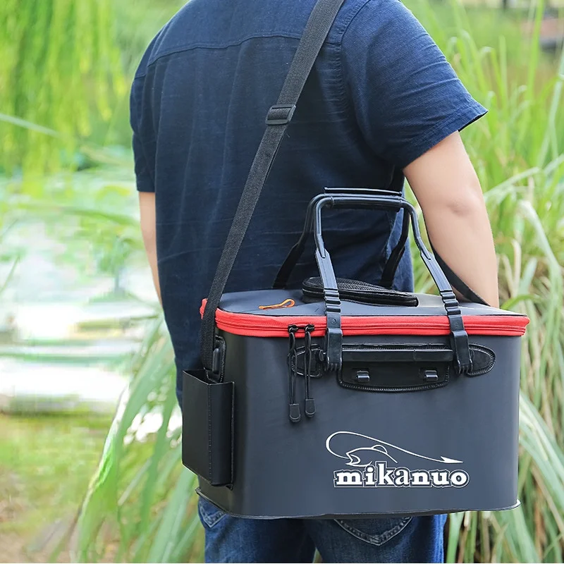 

Уличная многофункциональная сумка для рыбалки и кемпинга, портативное водонепроницаемое ведро для рыбалки, контейнер для живой рыбы, сково...