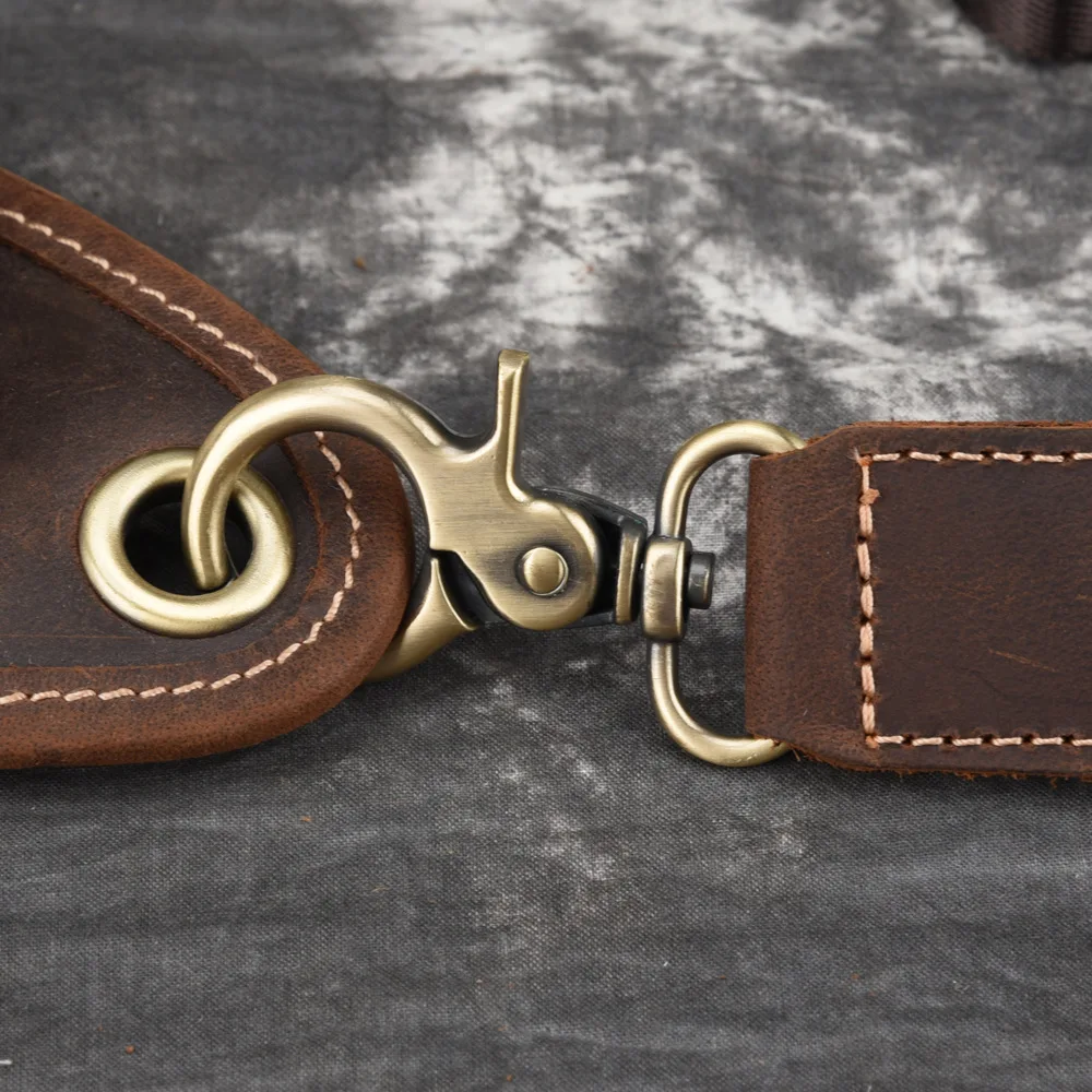 Высококачественная Мужская поясная сумка MAHEU из натуральной кожи большой