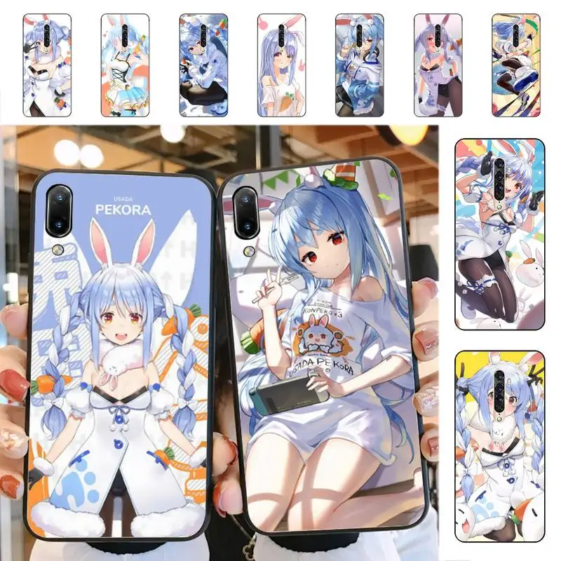 

YNDFCNB lovely Usada Pekora Hololive Phone Case for Vivo Y91C Y11 17 19 17 67 81 Oppo A9 2020 Realme c3