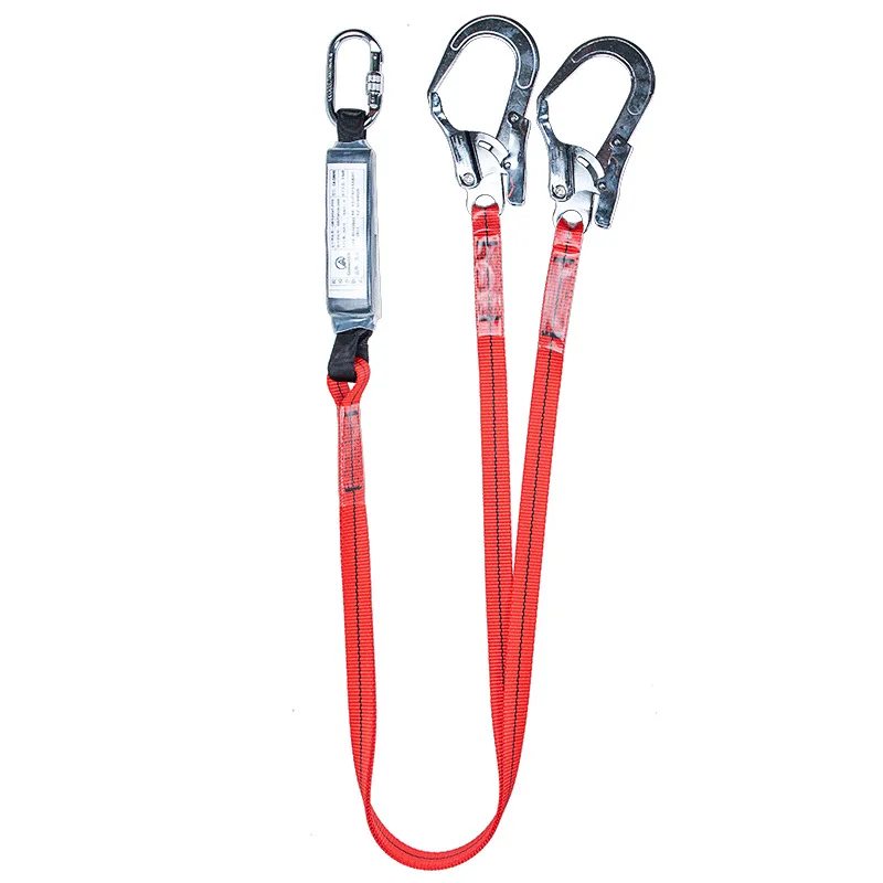 

High-altitude working safety rope electrician outer wall construction protection double hook seat belt Variety of options