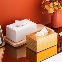 golden tissue box leather home decor white home office storage napkin tissue holder table napkins tissue paper case