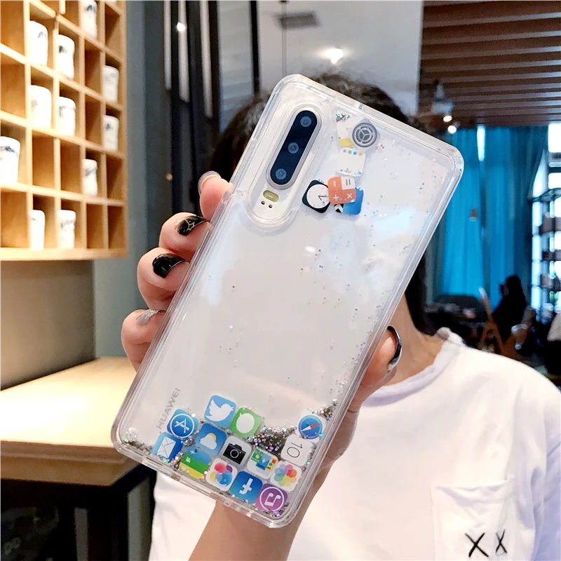 Silver Модный чехол для телефона samsung Note 10+ с динамическим жидким зыбучим песком для samsung S9 S8 S10 Plus Note 10 9 - Цвет: Silver