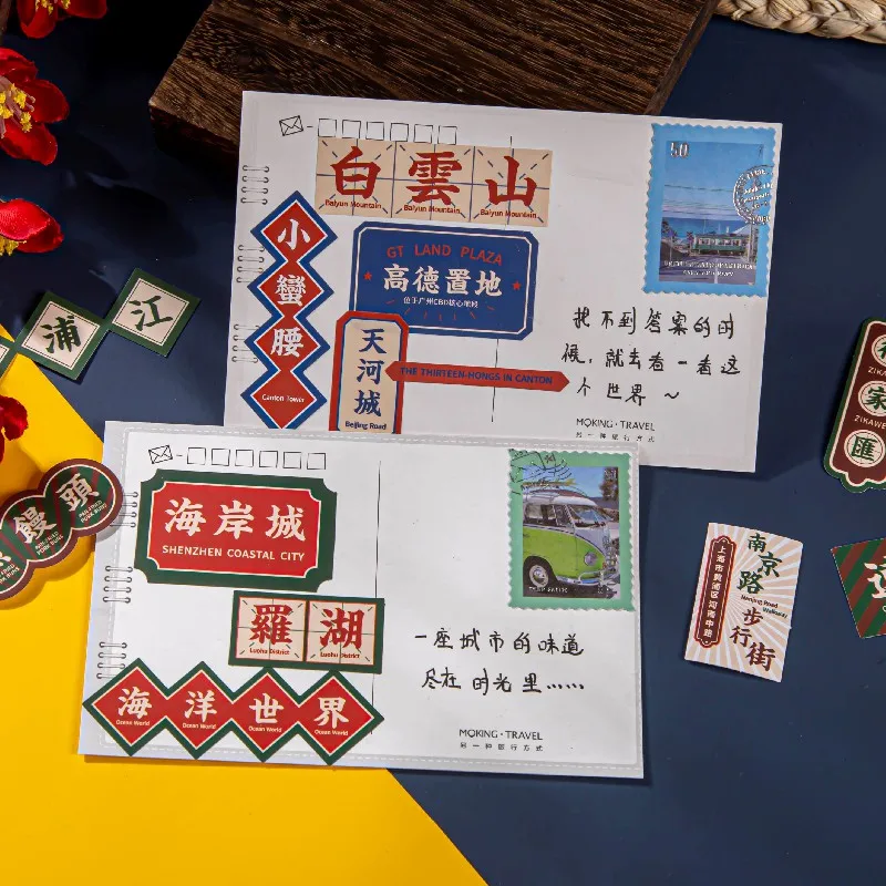 

COO NOTE Because a person falls in love with a city Sticker Pack DIY Memo Pad Label Diary Stationery Album Kawaii