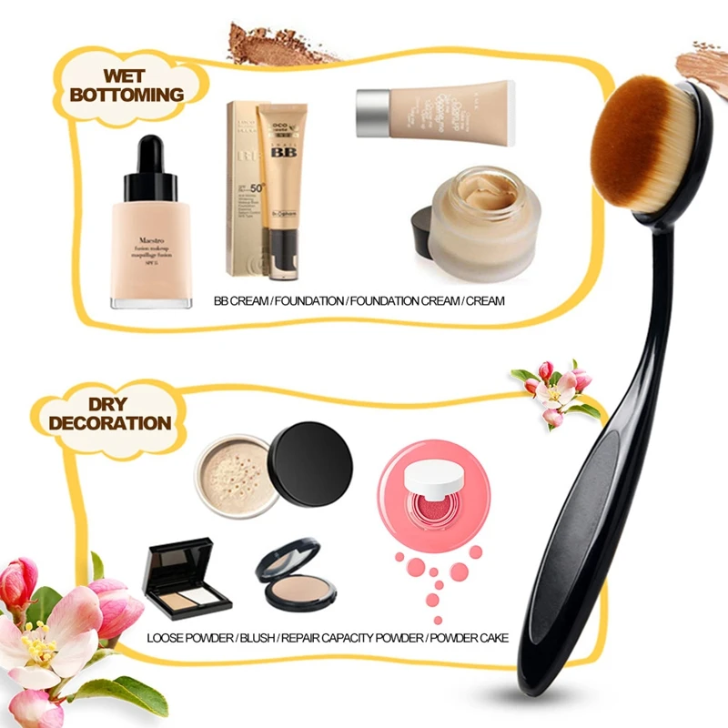 1 шт. кисти для макияжа мягкие Зубная щётка Тип косметика лица Пудра кисть