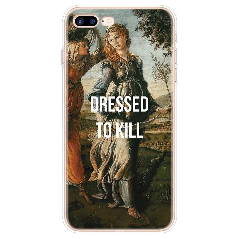 ТПУ чехол для телефона Renaissance для iPhone 8 7 6 6S Plus для iPhone XS Max XR TPU чехол для iPhone 5 5S SE 5C 11X4 4S чехол