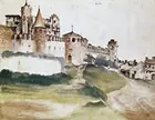 Плакат Альбрехт Дюрер, замок в Тренто, картина маслом, холст для домашнего декора, настенная живопись