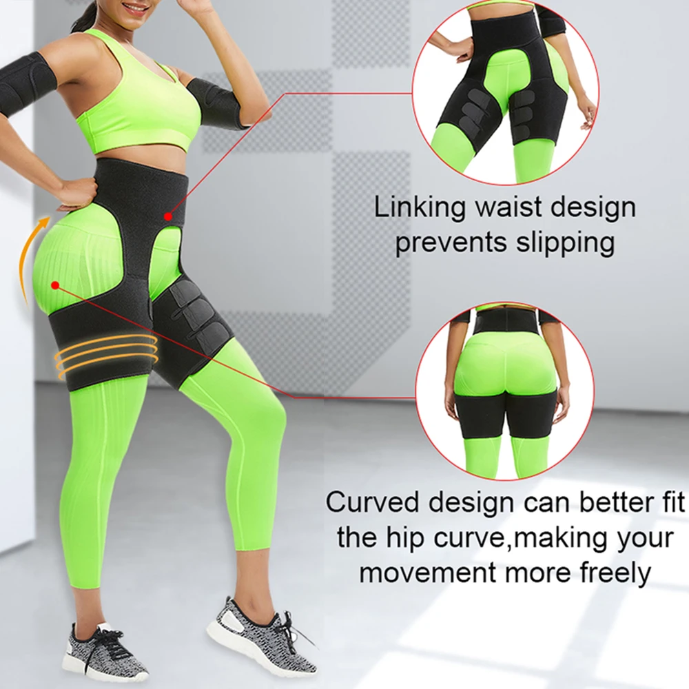 Neoprene Thigh Shaper Sweat Trimmers Leg Lose Weight Slimming Belt Butt Lifter Compress |