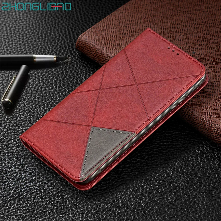 Магнитный кожаный чехол книжка для Samsung Note 10 S10 S9 J4 J6 Plus A10s A20s A30s A50s A50 A20e A70 A40 A30