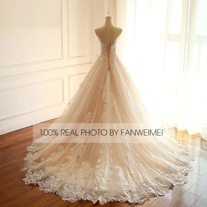 Off Shoulder Champagne Sweetheart Arabic Wedding Dress Bridal Gowns Wedding Dress