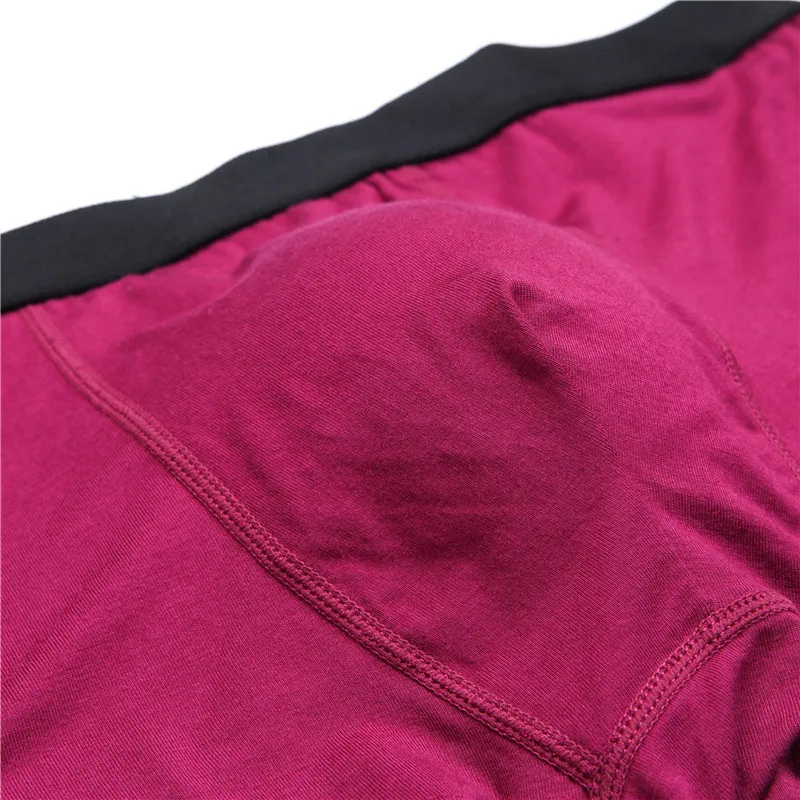 Boxer Men Solid Bamboo Fiber Breathable Comfortable Underwear Man Boxers Super-elastic Shorts Black Underpants Male Panties Gay