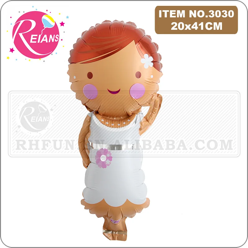 Мини Жених и невеста платье из фольги Воздушные шары Свадебная церемония