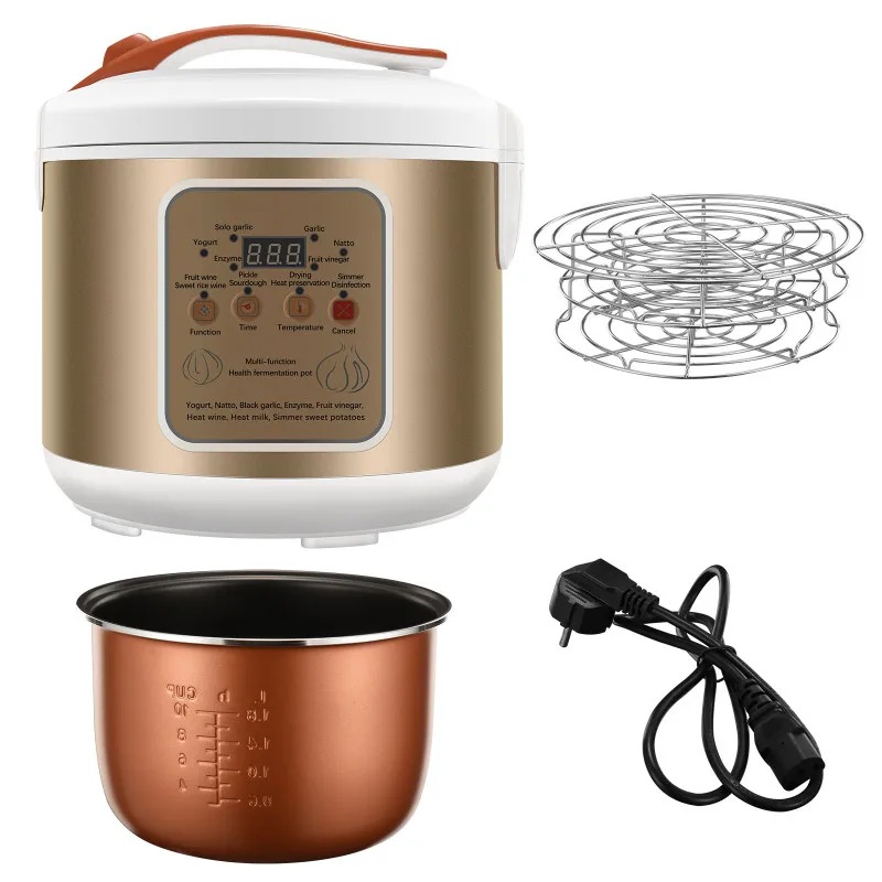 

5L Black Garlic Fermenter Yoghurt Maker Kimchi Sweet Rice Wine Maker Dough Vinegar And Enzyme Full Automatic Machine EU/US Plug