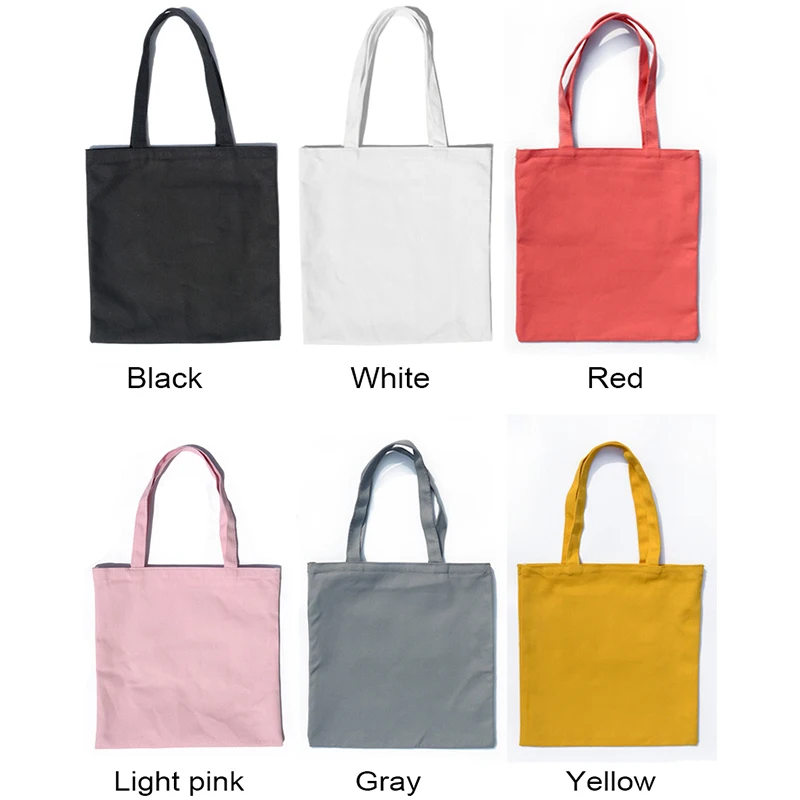 

2019 Multicolor High-Quality Women Men Handbags Canvas Tote bags Reusable Cotton grocery Zippered shopping bag Eco Foldable