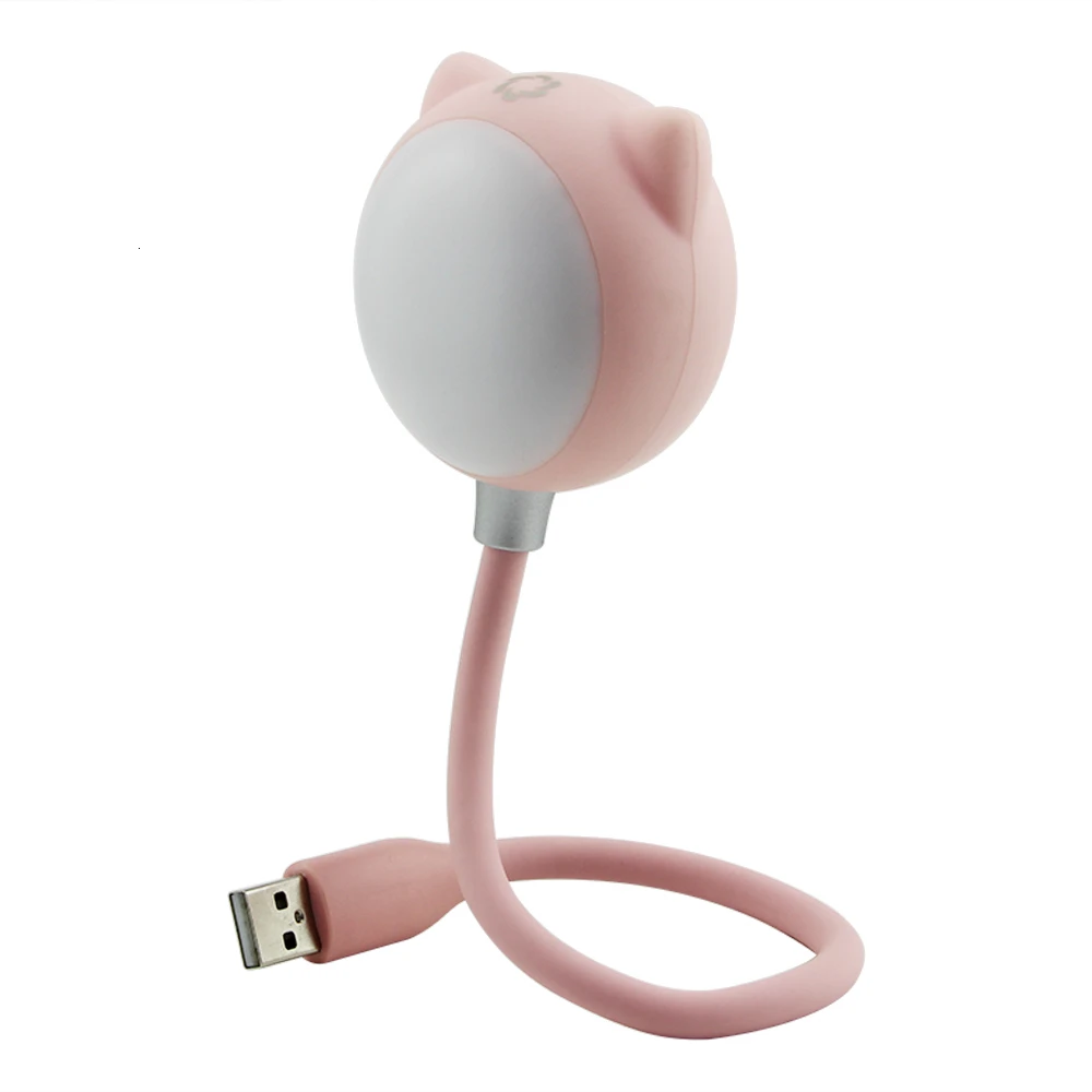 Pink Портативный Bluetooth мини беспроводной креативный динамик-игрушка 2 в 1 USB сенсорный свет гаджет колонки-лампы для ПК Macbook Домашний ноутбук - Цвет: Pink