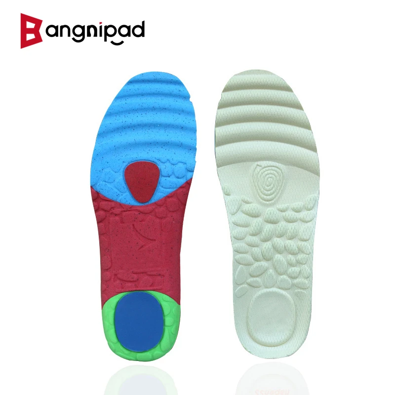 

BANGNIPAD Running Sports Insoles Jogging Walking Shoes Pad Breathable Arch Support Poron Shock Absorption Sole for Men Women