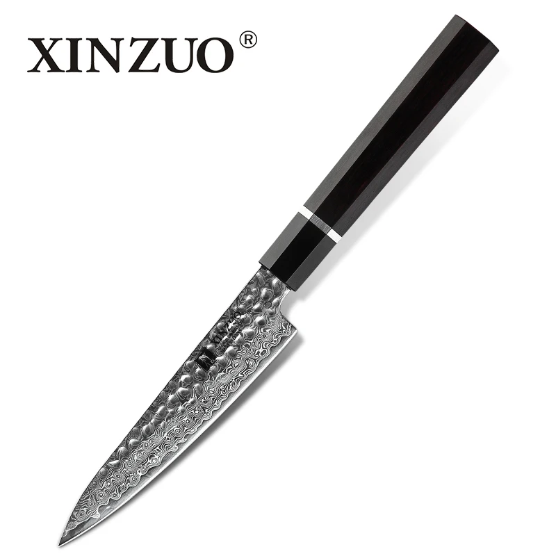 XINZUO японский Универсальный нож 5 &quotVG10 ножи из дамасской стали нержавеющей