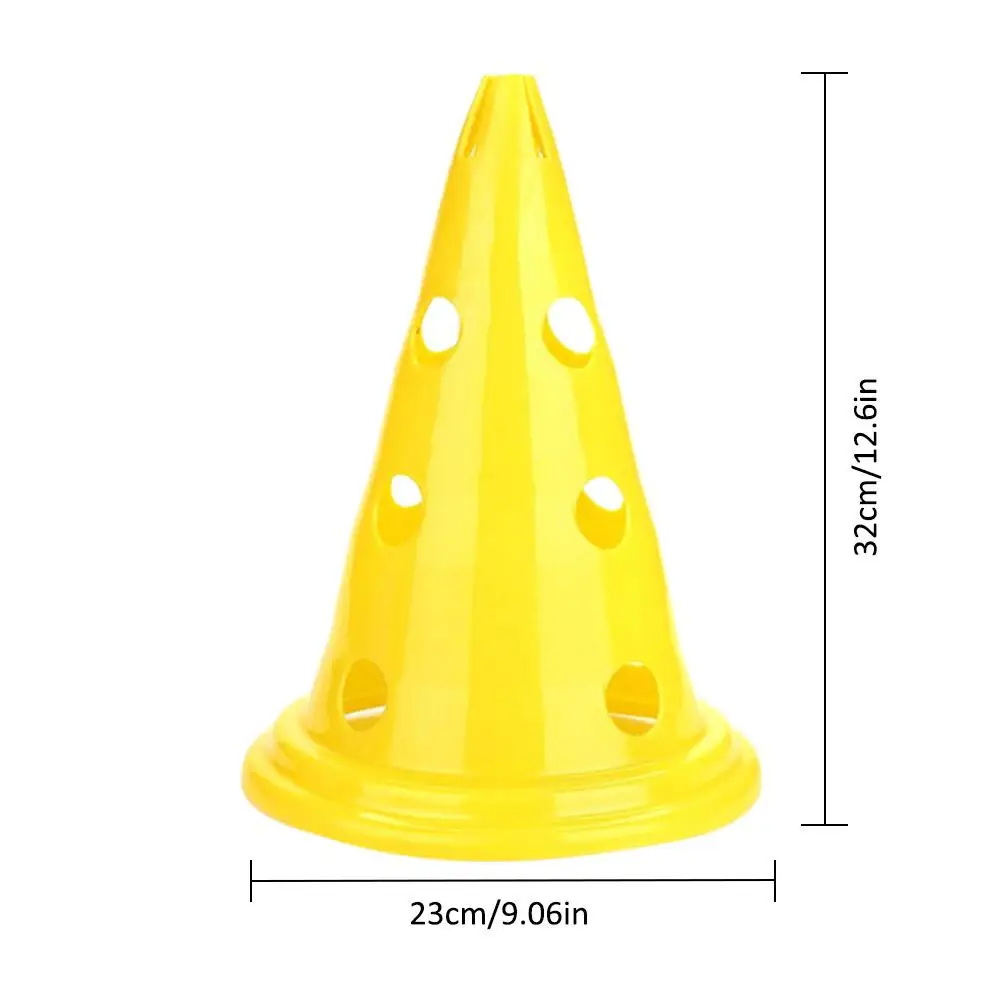 4 шт. футбольные баскетбольные препятствия дорожный конус с отверстием знак