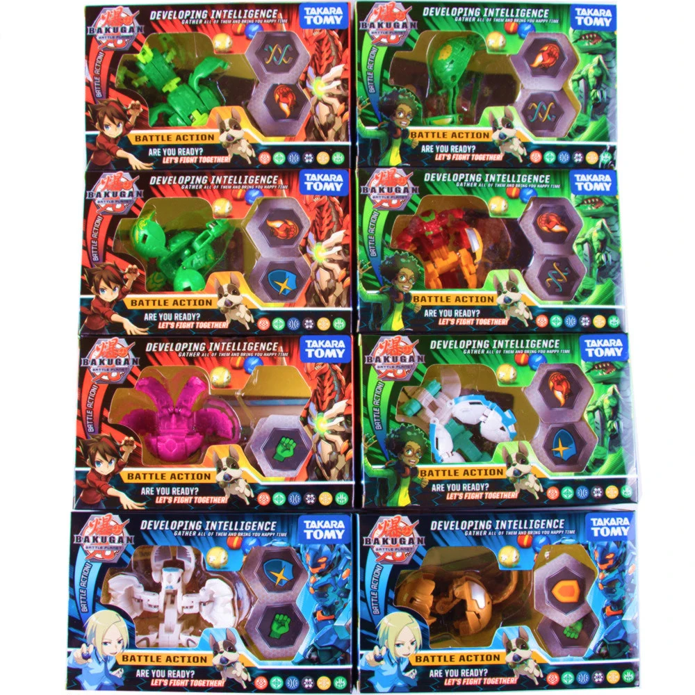 

8Pcs/set 2020 New BAKUGAN Takera Tomy Ultra Random Bakugan Anime Figure Trading Card Collectible Battle Kids Toys