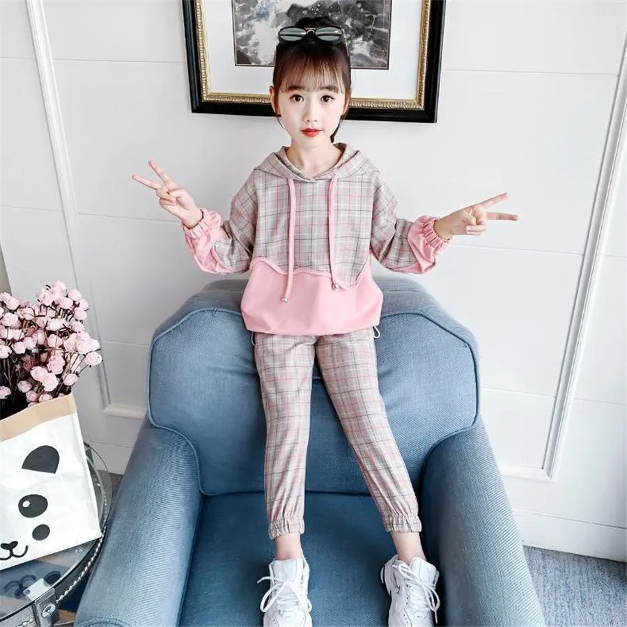 Girls Clothing Sets Autumn Kids Long Sleeve Sweatshirts+Pants Suit Girls Clothes Sport Children Clothing Set 5 7 8 9 10 12 Years