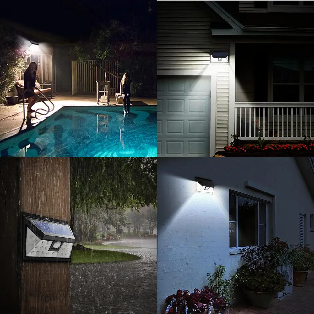 

4 Pack Mpow 24 LED Solar Light Outdoor Wireless Motion Sensor Wall Lamp Waterproof Security Lights Luz Solar Led Para Exterior