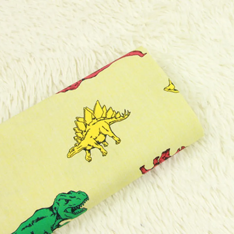Половина метра 100% хлопок Принт динозавра ткань ручной работы DIY одежды платье