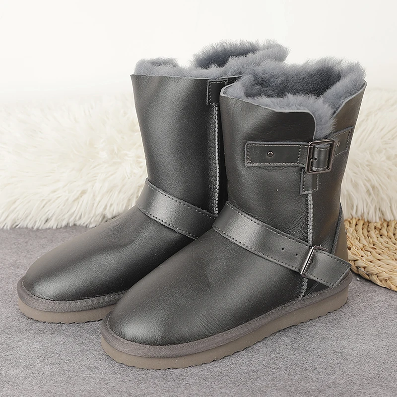 

2020 New Arrival Women Shoes High Quality Real Sheepskin Fashion Woman Snow Boots Warm Women's Winter Boots