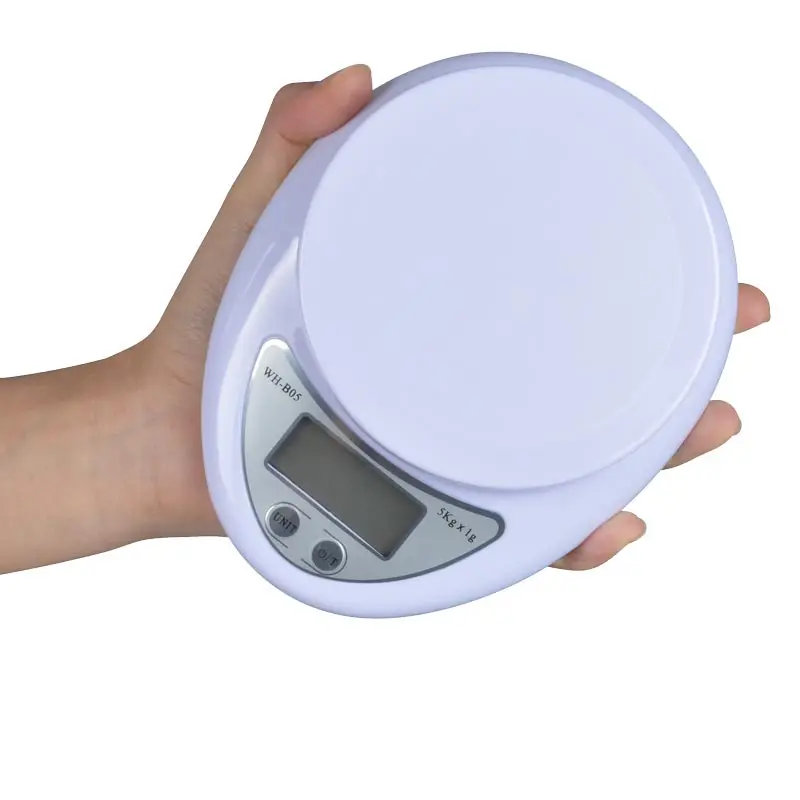 Портативные цифровые кухонные весы 5000 г/1 г электронные для измерения веса еды