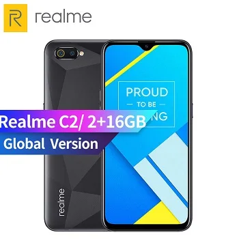 RU версия OPPO Realme C2 15,5 HD+ Dewdrop MediaTek Helio P22 2 Гб ОЗУ 16 Гб ПЗУ 13 МП AI двойная камера заднего вида 4000 мАч мобильный телефон