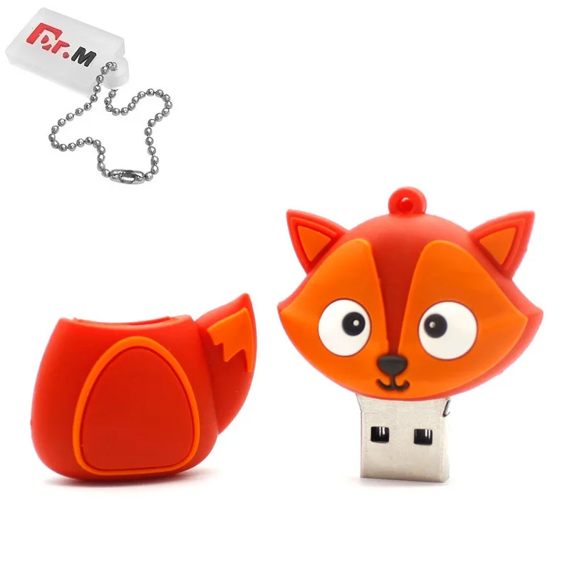 Мультяшный USB флеш-накопитель, 64 ГБ, флешка в виде животных, персональный флеш-накопитель на 32 ГБ, 4 ГБ, 8 ГБ, 16 ГБ, карта памяти, флэш-диск, подарок для детей