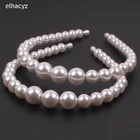 Женские Элегантные полные жемчужные простые повязки для волос 10 шт., милые повязки на голову, обручи для волос, держатель для волос, украшение, модные аксессуары