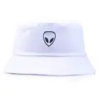 Двухсторонняя Панама с инопланетянином, мужская, складная, для улицы, путешествий, для защиты от солнца, простая Панама в стиле хип-хоп, Панама для рыбалки