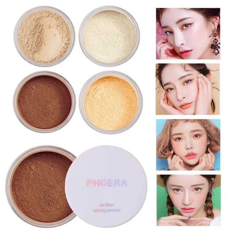 

Waterproof Loose Powder Covering Pores Fixing Makeup Whitening And Brightening Skin Tone Thin And Breathable TSLM1