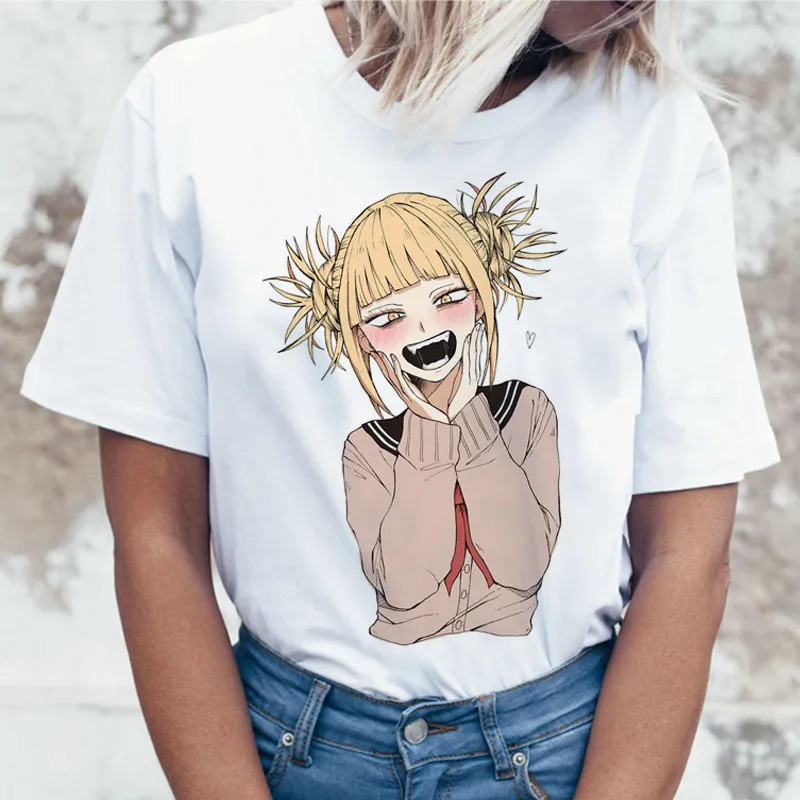 Женская футболка с принтом Los хилус Мико Тога Senpai Harajuku забавная Hentai химико топы 2019