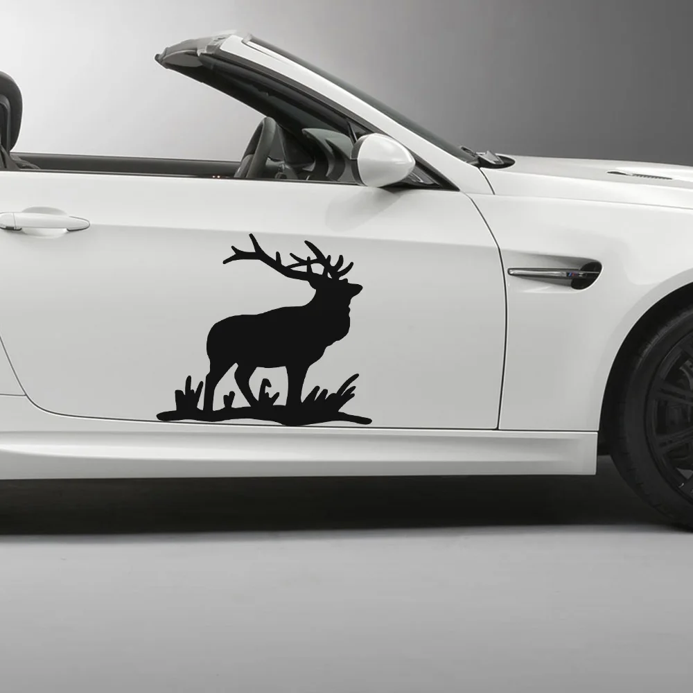 

Newest Elk Stickers For Cars Cover Scratches Cartoon Window Decal For Motorcycle Vw Bmw E46 Ford Focus