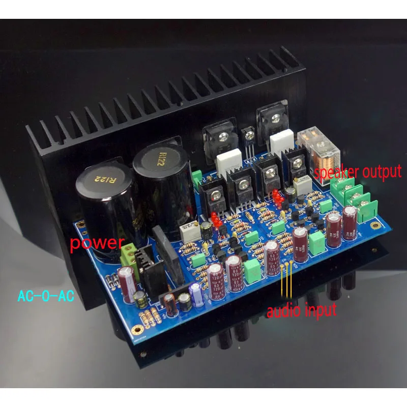 120W x 2 A3 Replaces LM3886 Fully Symmetric Double Differential FET Power Amplifier Board UPC1237 Protection Circuit Set | Электроника