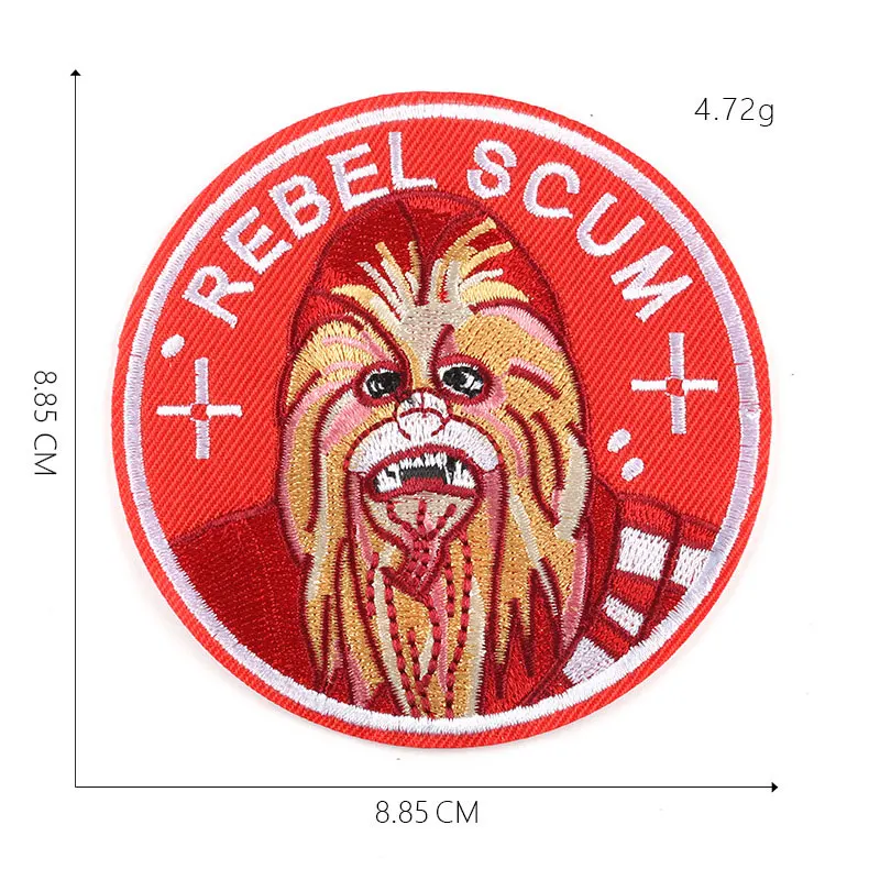 

Round Embroidered Patches Cloth Stickers Embroidery Cloth Badges Clothing Accessories Cap Badge Adhesive Atch Hole Repair