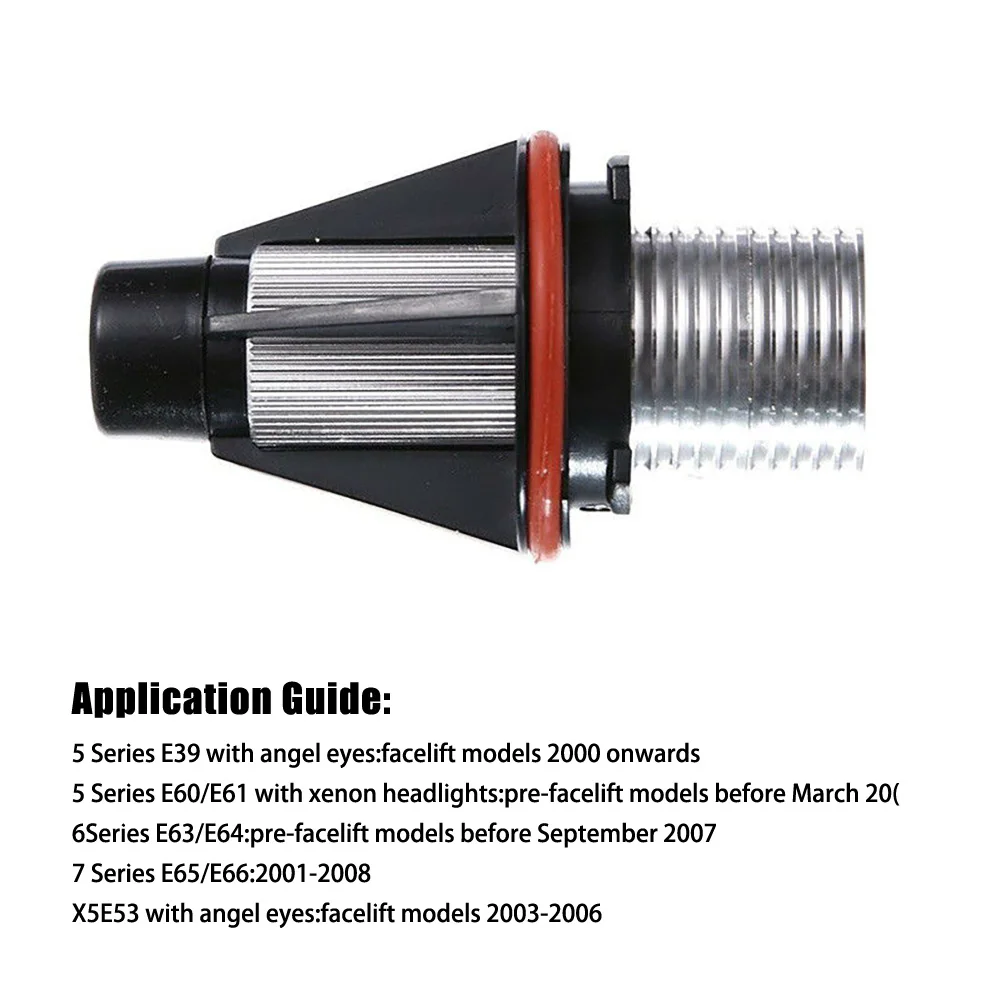 

2x 6000K Angel Eyes Halo 20W CREE LED Ring Marker Bulbs For BMW X5 E39 E60 E63 E61 Motorcycle Headlight Bulb Lamp Car Accessorie