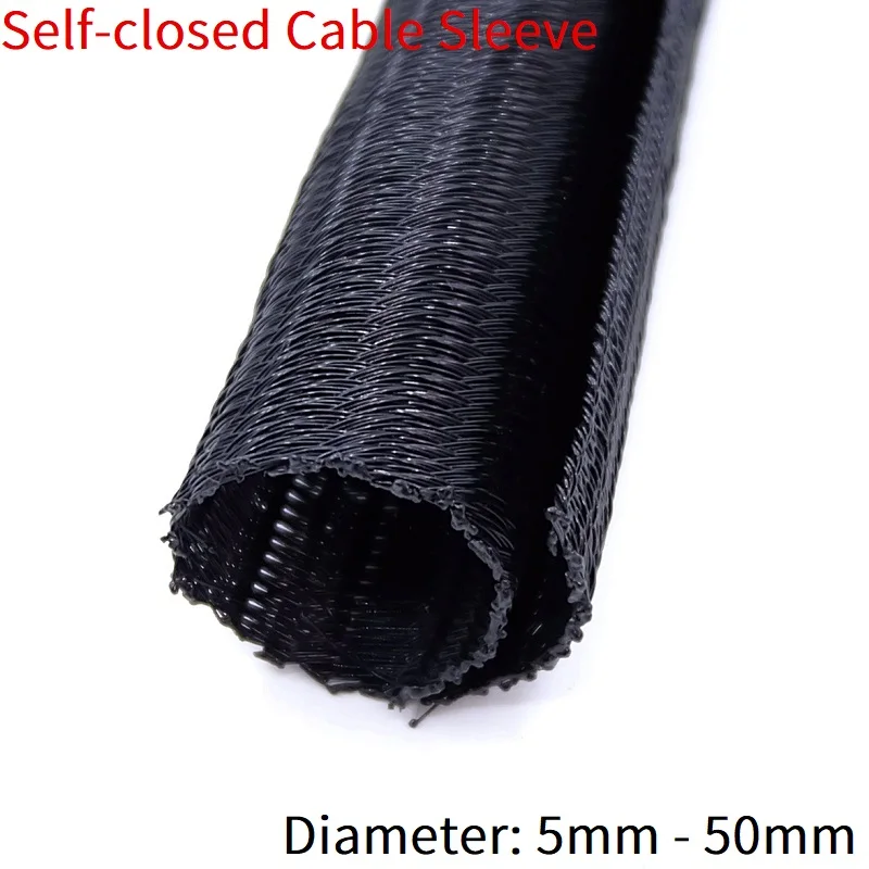 Плетеная самозакрывающаяся Гибкая Изолированная кабельная муфта из ПЭТ 5 50