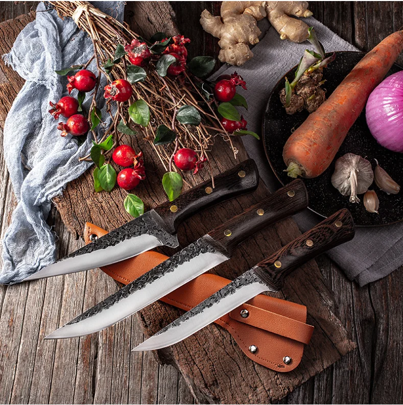 

Ножи мясника из нержавеющей стали, специальный кованый кухонный Кливер ручной работы для убоя свиней, овец, рыбы, кованый нож для костей