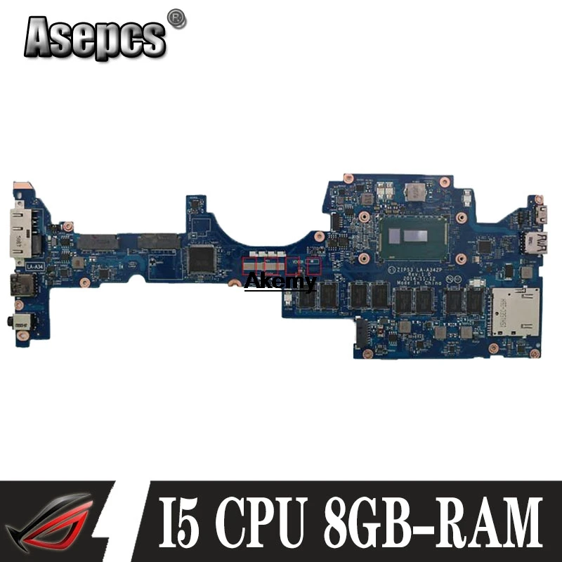 ZIPS3 LA A342P материнская плата для ноутбука For Lenovo YOGA 12 S1 тест оригинальная 8G RAM I5