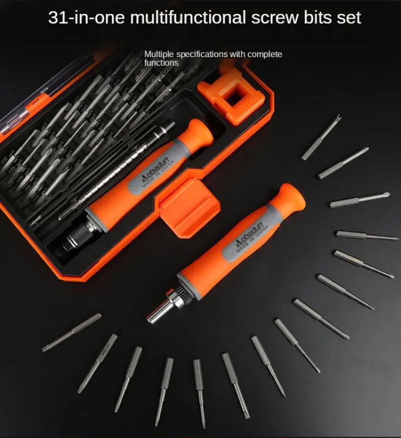 32 in 1 screwdriver set telescopic ratchet s2 extended batch head mobile phone computer glasses multifunctional maintenance free global shipping