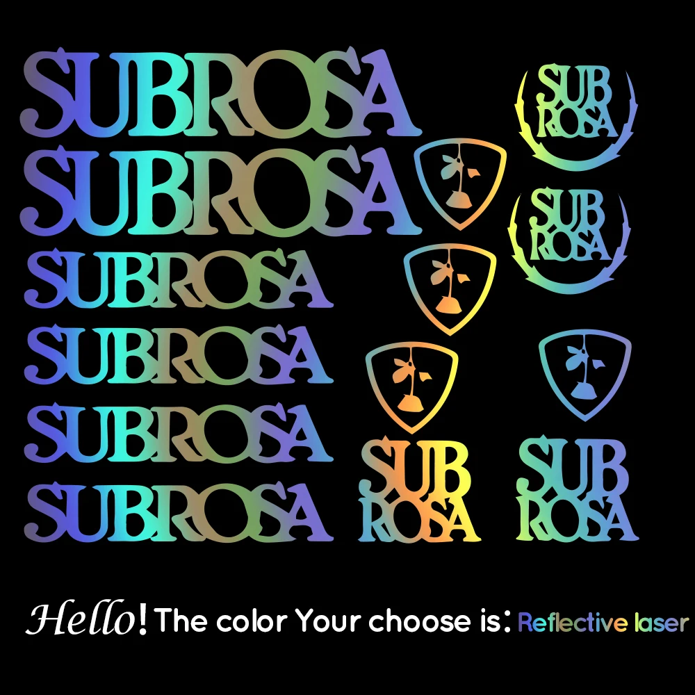 

1 set subrosa Frame sticker Bike Stickers Bike Decals Frame Stickers Bicycle Decals Stickers Set MTB DH Road Bumper