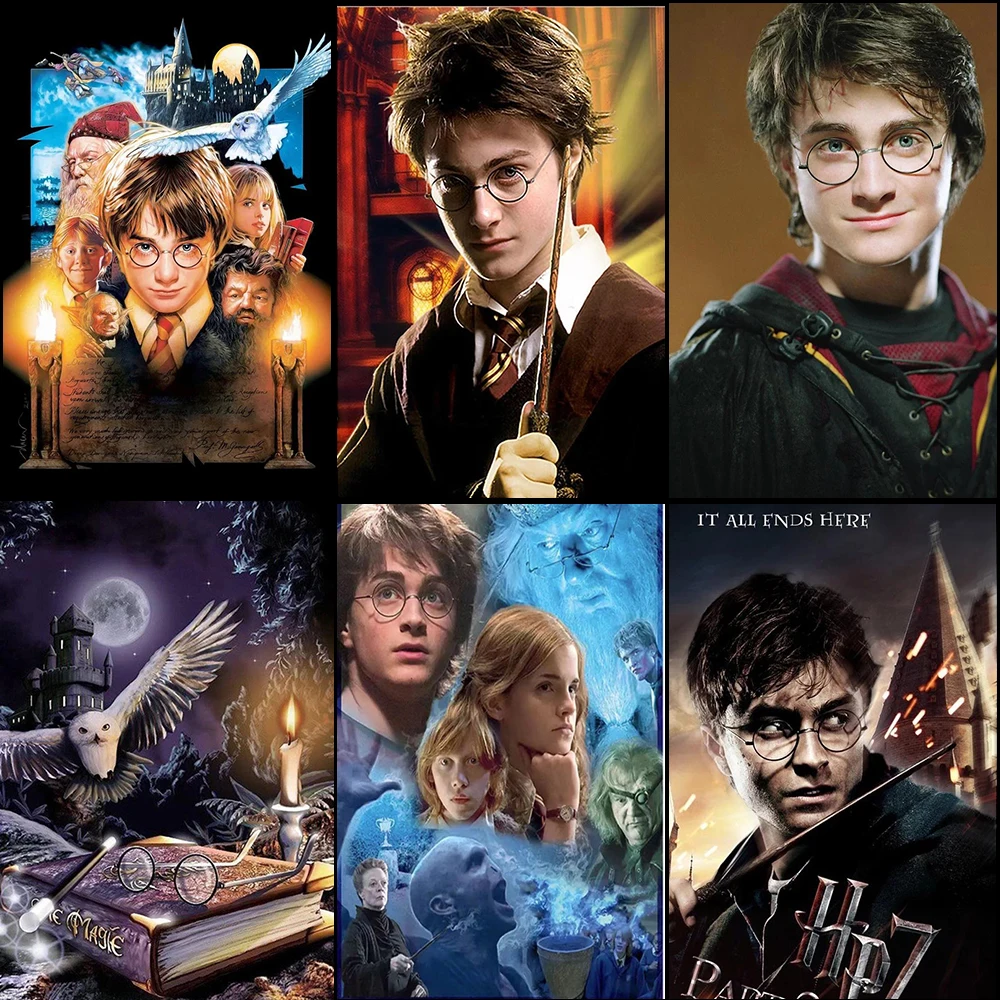 

Div 5D Magic School Full Diamond Painting Cross Stitch Kit Art High Quality Cartoon 3D Diamond Painting