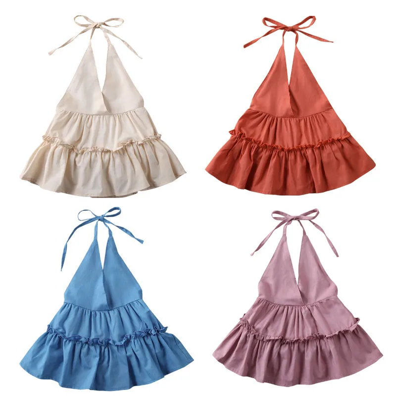 Платье для девочек 2020 боди на бретельках новорожденных платье пачка с оборками