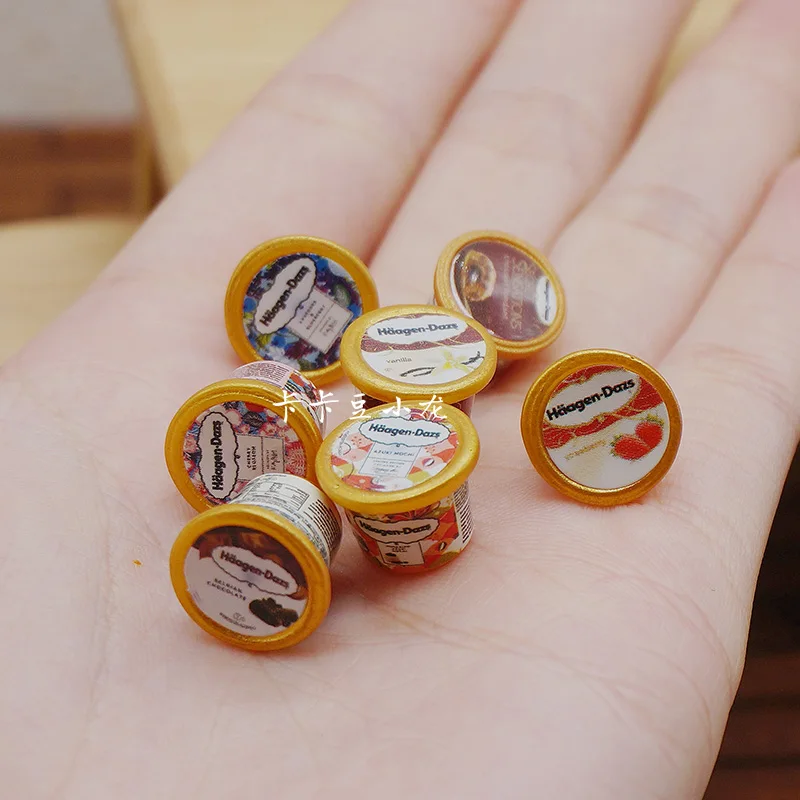 4 шт./компл. миниатюрная еда для кукольного домика масштаб 1/12 модель чашки