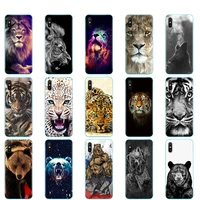for xiaomi redmi 9a case silicon back cover phone case for redmi 9a soft case 6 53 inch funds etui wolf tiger lion leopard bear