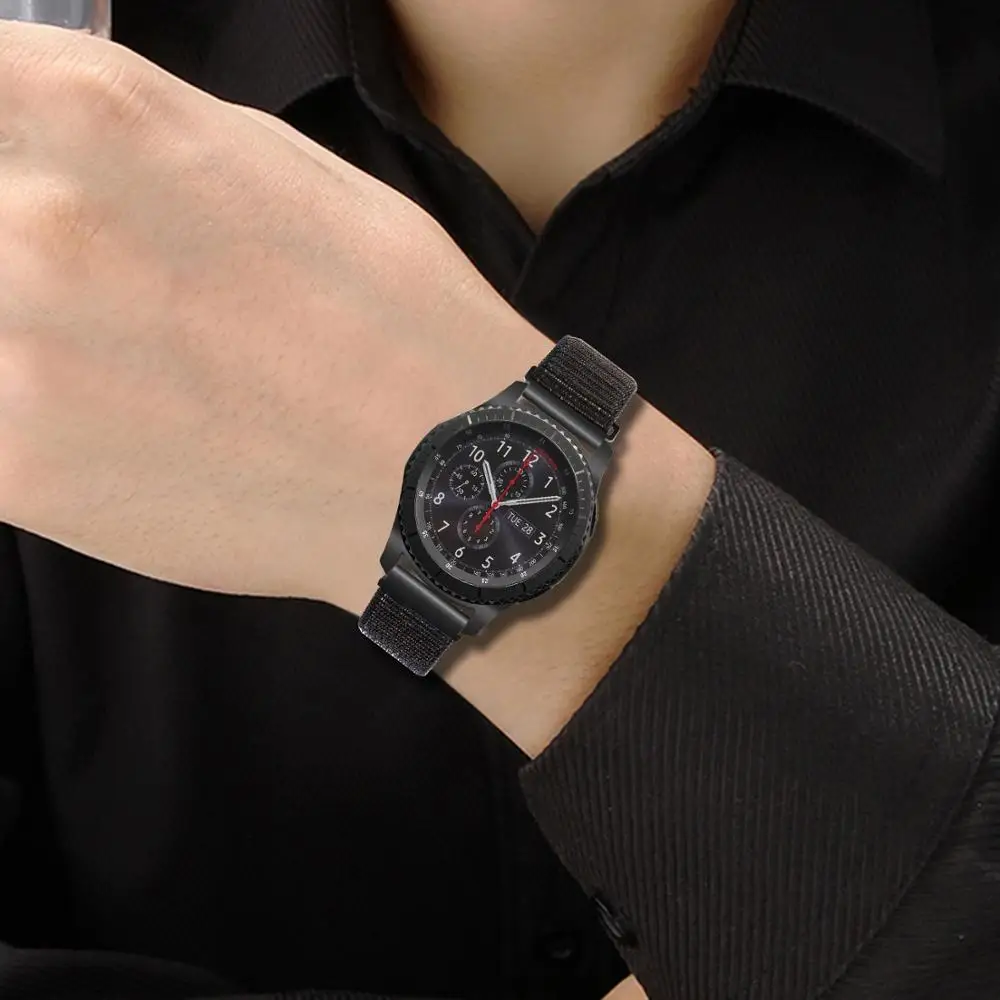 20/22 мм ремешок для Galaxy Watch 3 45 мм/46 мм/42 мм/active 2 Samsung Gear S3 Frontier нейлоновый браслет Huawei